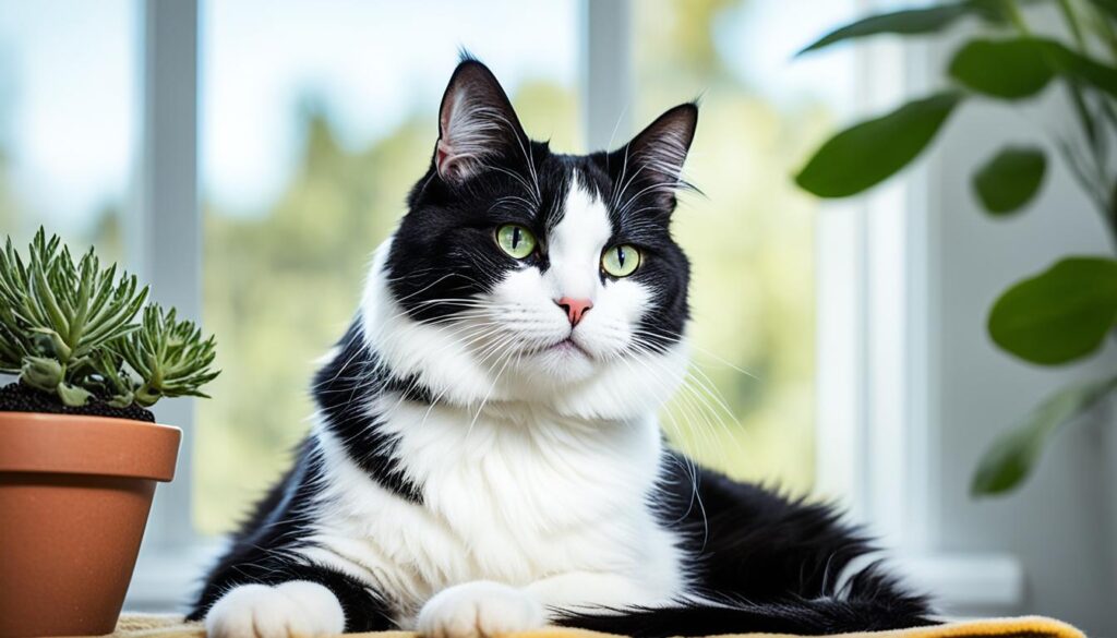 Cat enjoying a stress-free grooming session