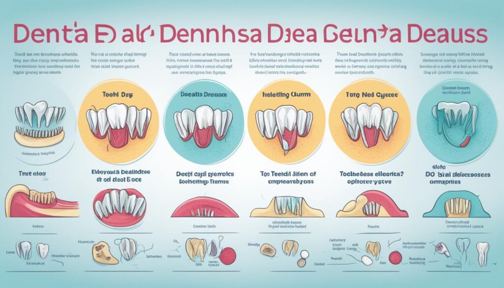 Informative Illustration of Canine Dental Diseases